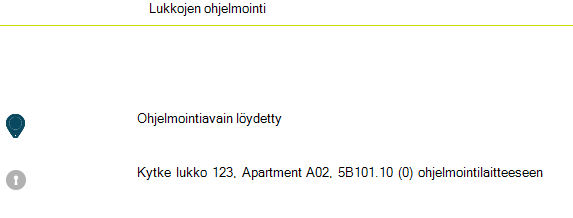 Ohjelmointitila-näyttö