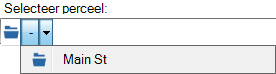 Het perceel selecteren