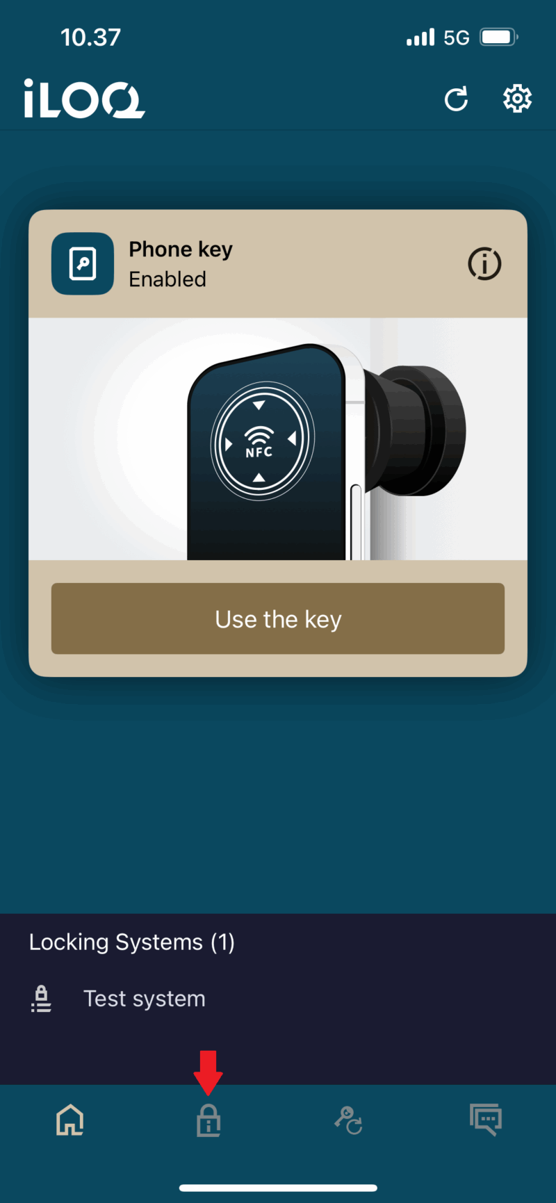 Reading lock information with the app - iLOQ Support